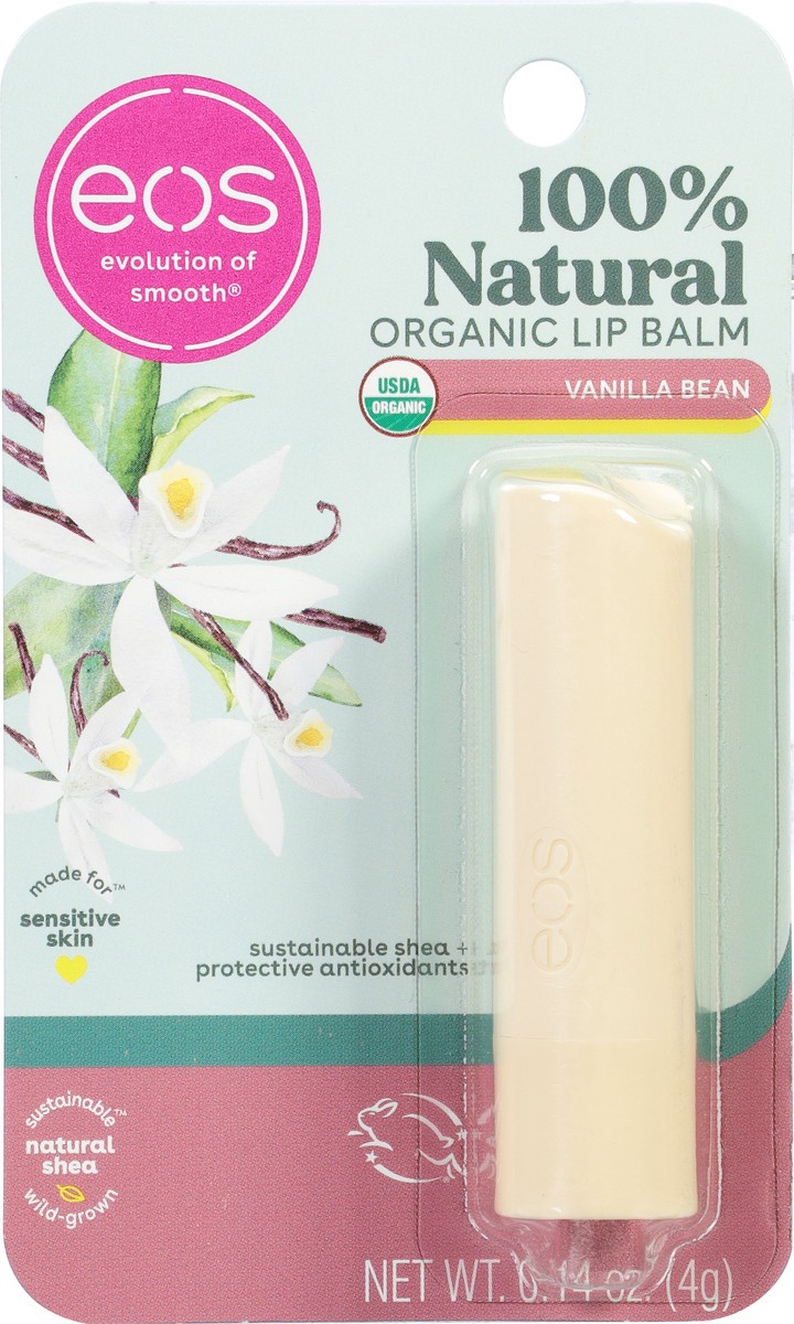 slide 7 of 12, eos Organic Vanilla Bean Lip Balm 0.14 oz, 0.14 oz