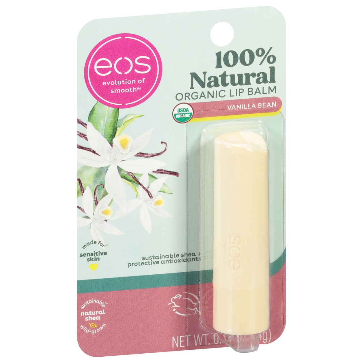 slide 9 of 12, eos Organic Vanilla Bean Lip Balm 0.14 oz, 0.14 oz
