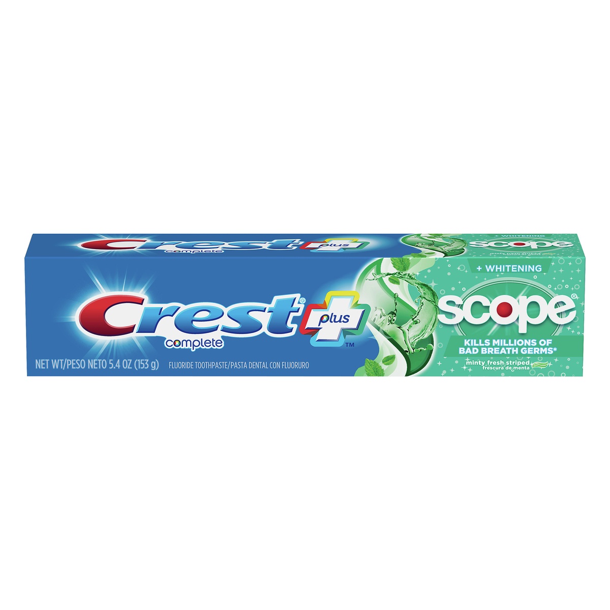 slide 1 of 6, Crest + Scope Complete Whitening Toothpaste - Minty Fresh - 5.4oz, 5.4 oz