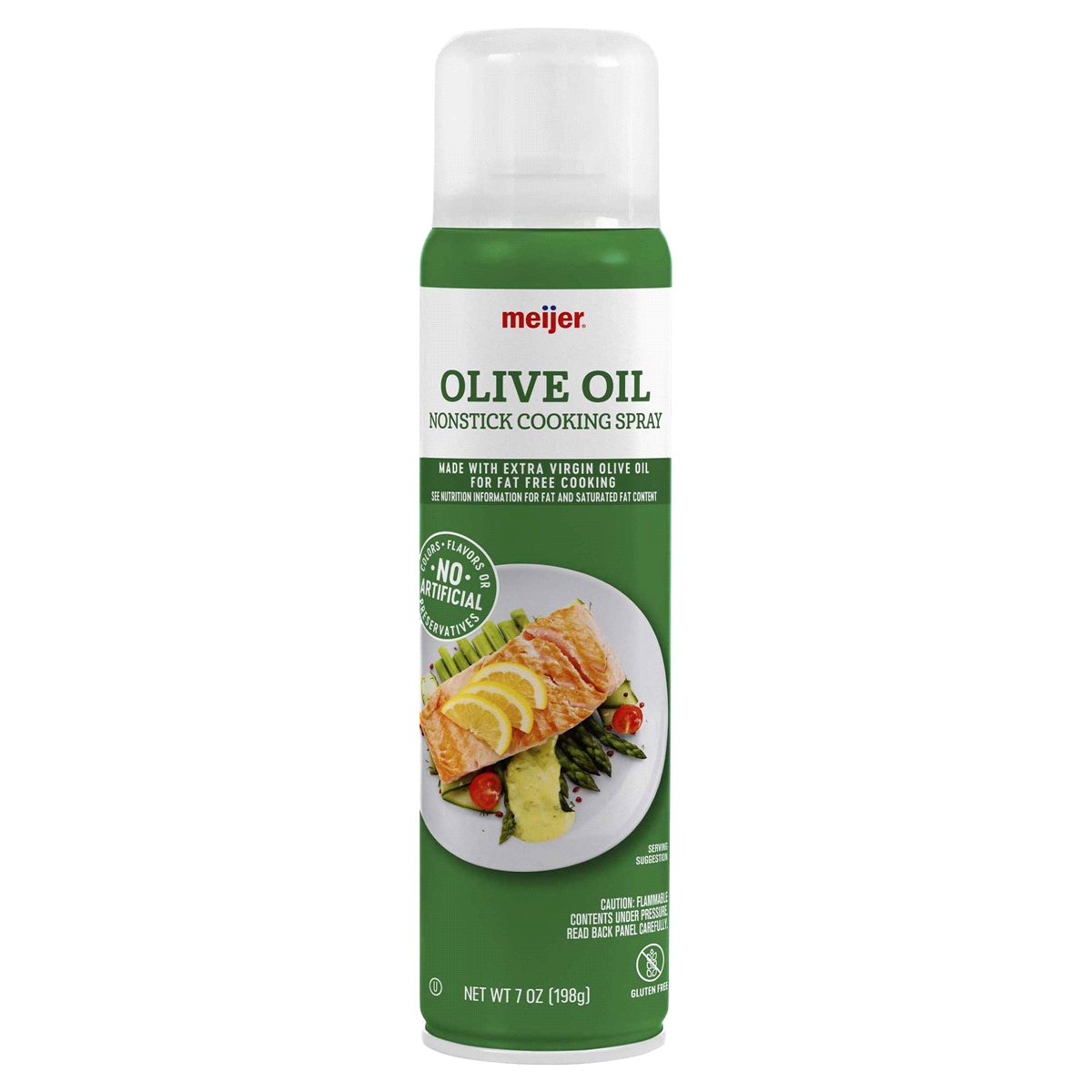 slide 1 of 9, Meijer Olive Oil Nonstick Cooking Spray, 7 Oz, 7 oz