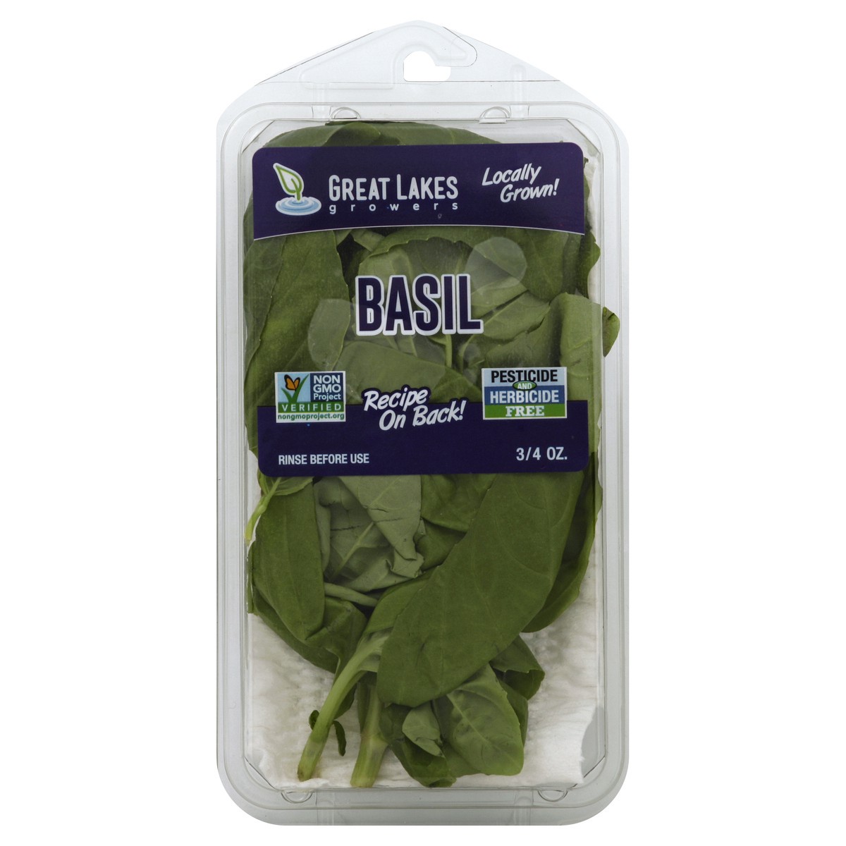slide 3 of 4, Great Lakes Growers Basil 0.75 oz, 0.66 oz