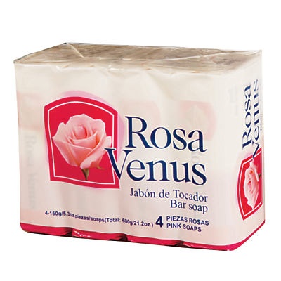 slide 1 of 1, Rosa Venus Rosa Bath Soap 4 Pk, 4 ct