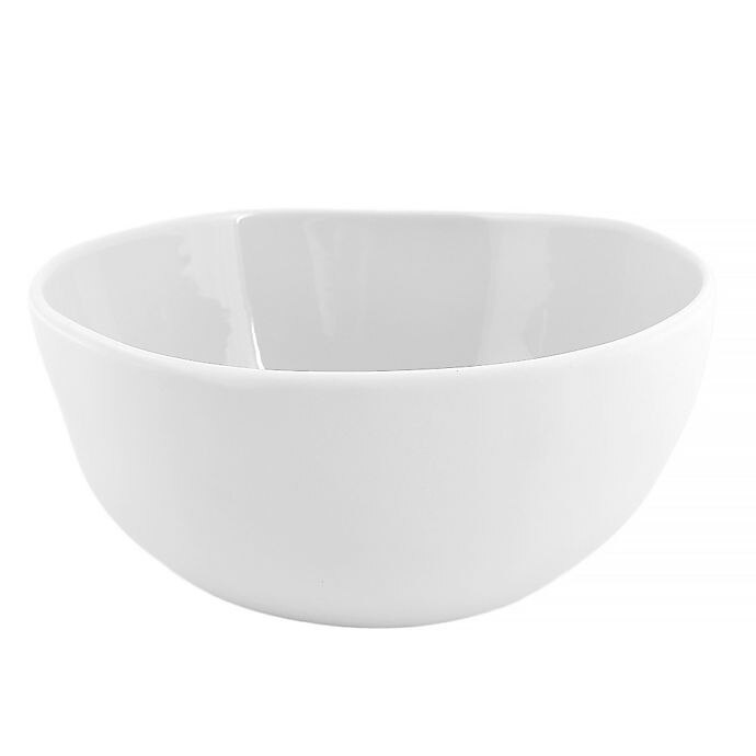 slide 1 of 5, Artisanal Kitchen Supply Curve Serving Bowl - White, 1 ct