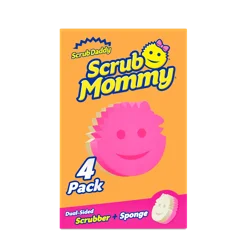 Scrub Mommy 4 Pack Dual Sided Scrubber + Sponge