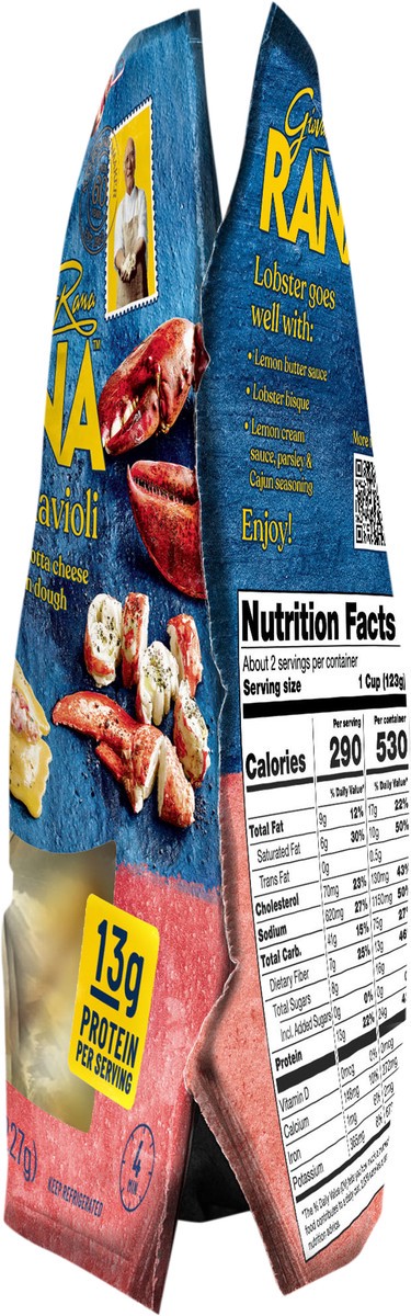 slide 5 of 14, Rana Lobster Ravioli, 8 oz