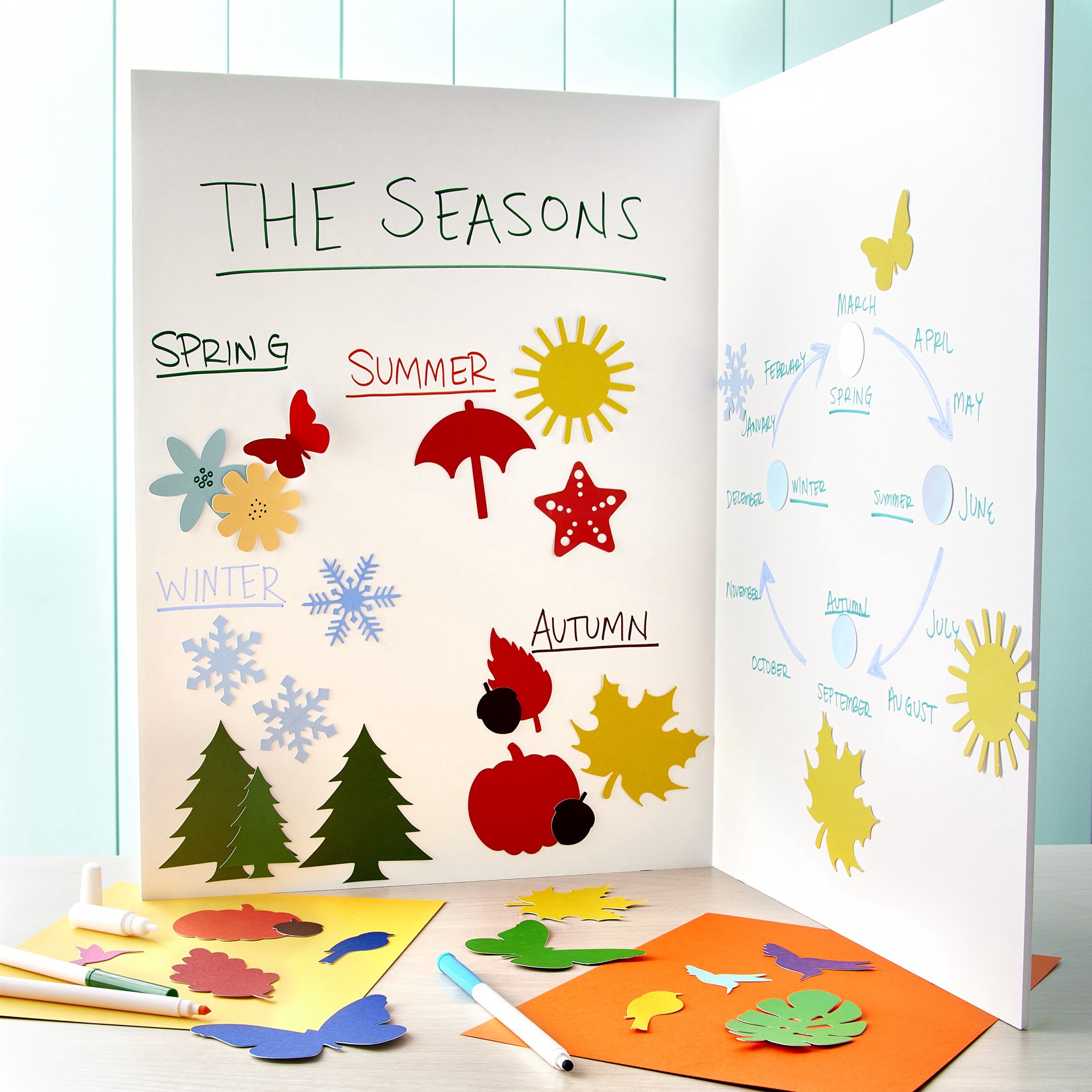 slide 2 of 2, 15" X 20" Bi-Fold Foam Board, 15 in x 20 in