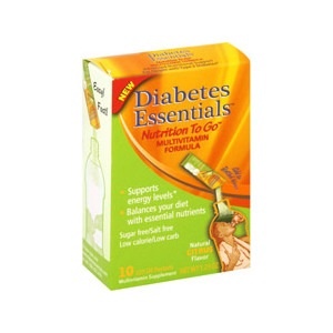 slide 1 of 1, Diabetes Essentials Nutrition To Go Multivitamin Formula Packets, 10 ct; 0.123 oz