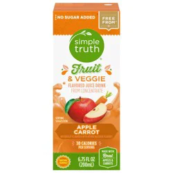 Simple Truth Apple Carrot Kids Juice Boxes - 8 ct