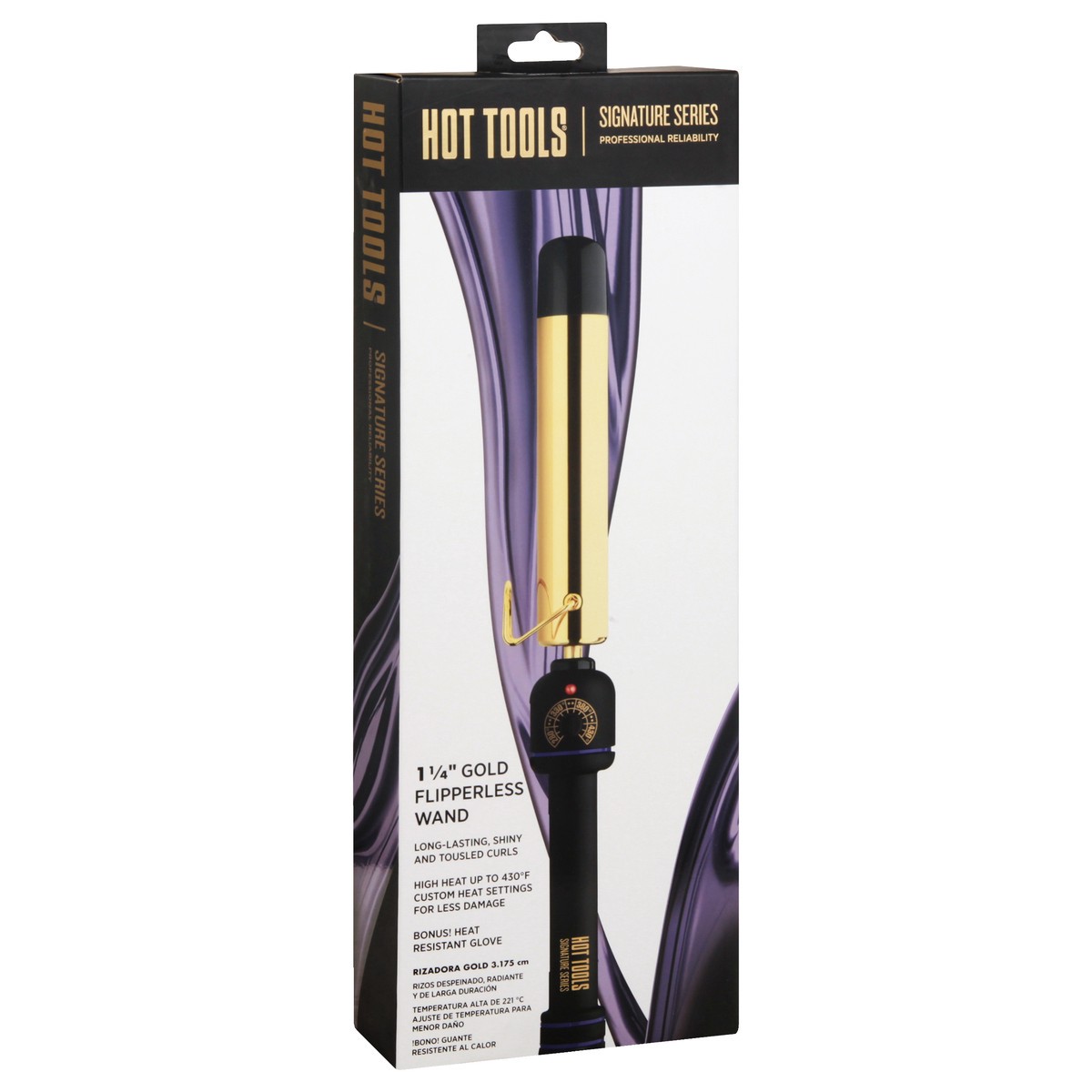 slide 5 of 11, Hot Tools Signature Series Gold 1-1/4 Inch Flipperless Wand 1 ea, 1 ea