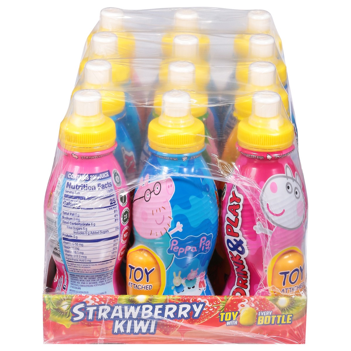 slide 1 of 13, Drink & Play Peppa Pig Strawberry Kiwi Still Water - 12 ct, 12 ct