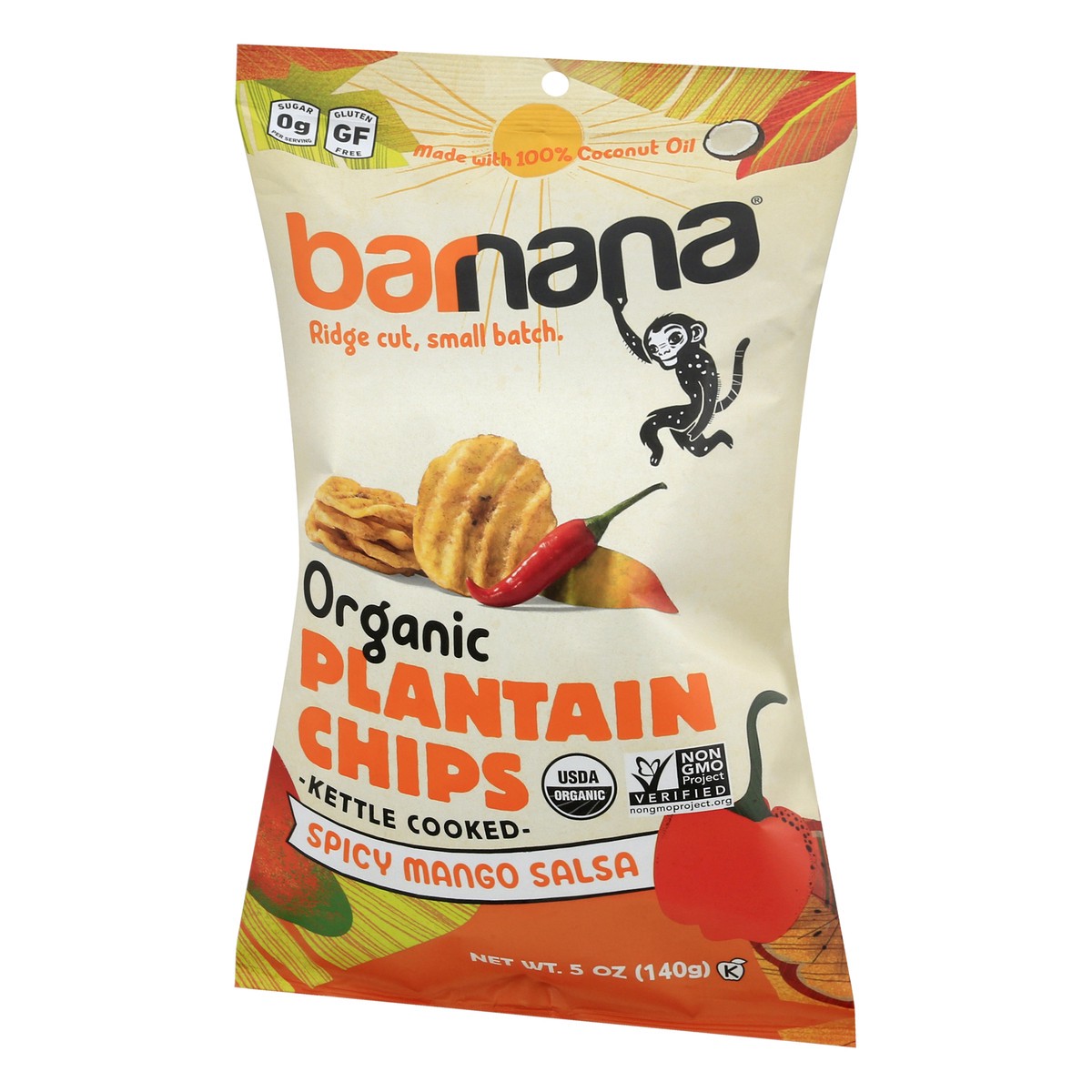 slide 7 of 12, Barnana Organic Kettle Cooked Spicy Mango Salsa Plantain Chips 5 oz, 5 oz