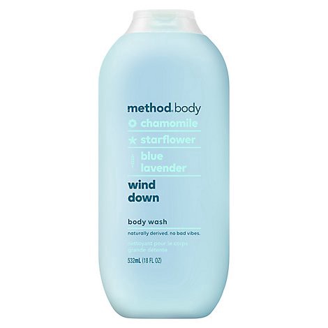 slide 1 of 1, Method Wind Down Body Wash - 18 FZ, 18 fl oz
