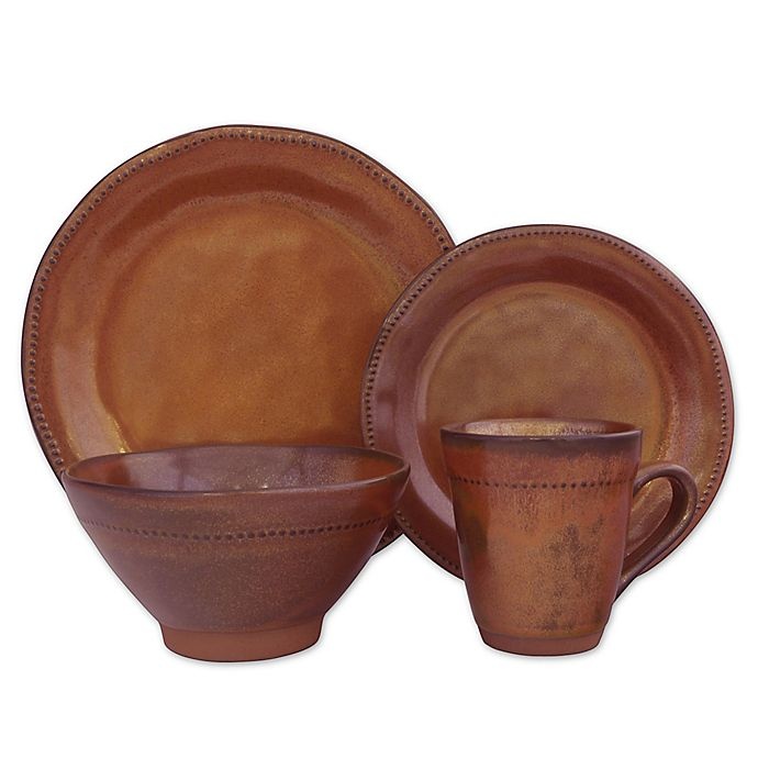 slide 1 of 2, Sango Cyprus Dinnerware Set - Sienna, 16 ct