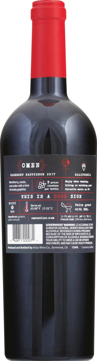 slide 4 of 7, Omen Cabernet Sauvignon 750 Ml, 