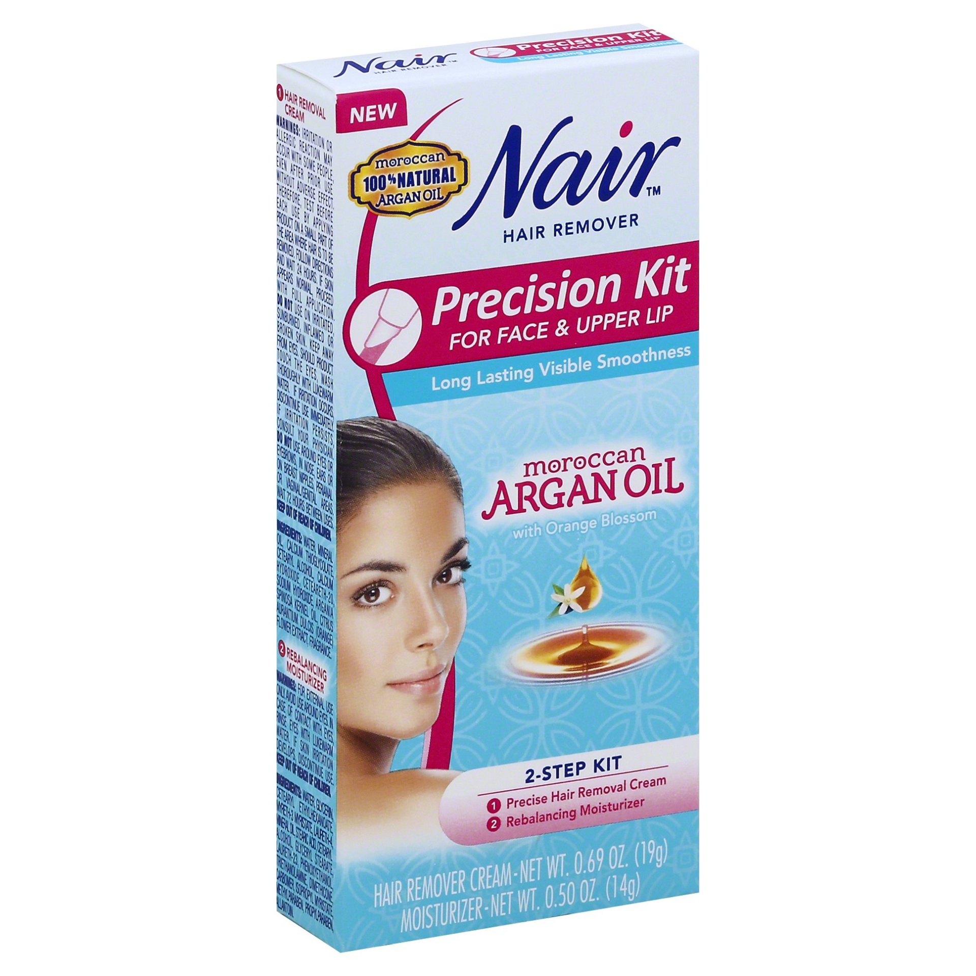 slide 1 of 4, Nair Precision Face And Upper Lip Hair Remover Kit, 1 ct