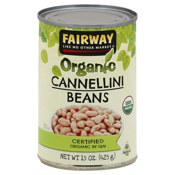 slide 1 of 1, Fairway Organic Beans Cannellini, 15 oz