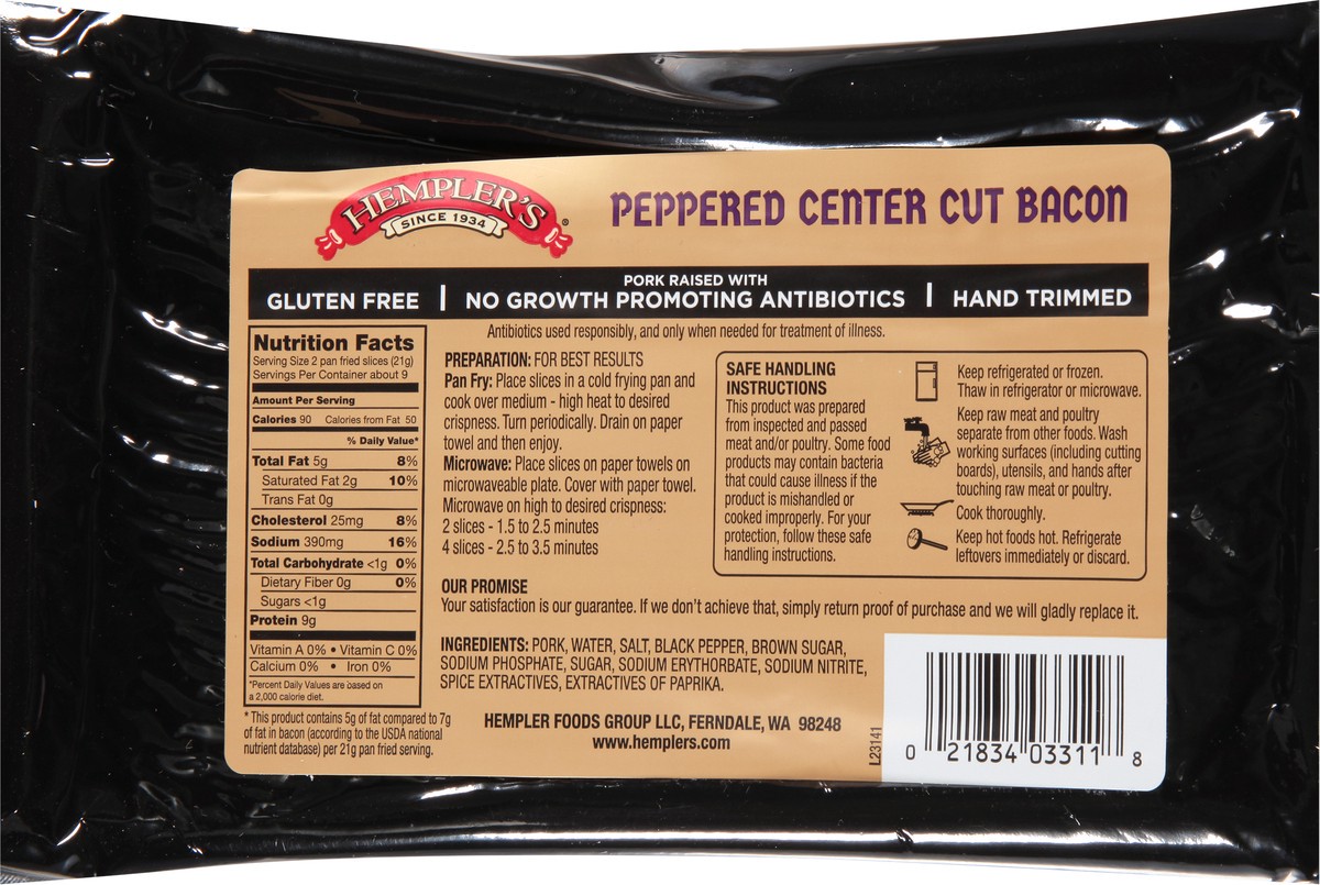 slide 7 of 12, Hempler's Thick Cut Center Cut Peppered Bacon 20 oz, 20 oz