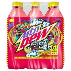 Mountain Dew Spark Soda Raspberry Lemonade 16.9 Fluid Ounce, 6 Count