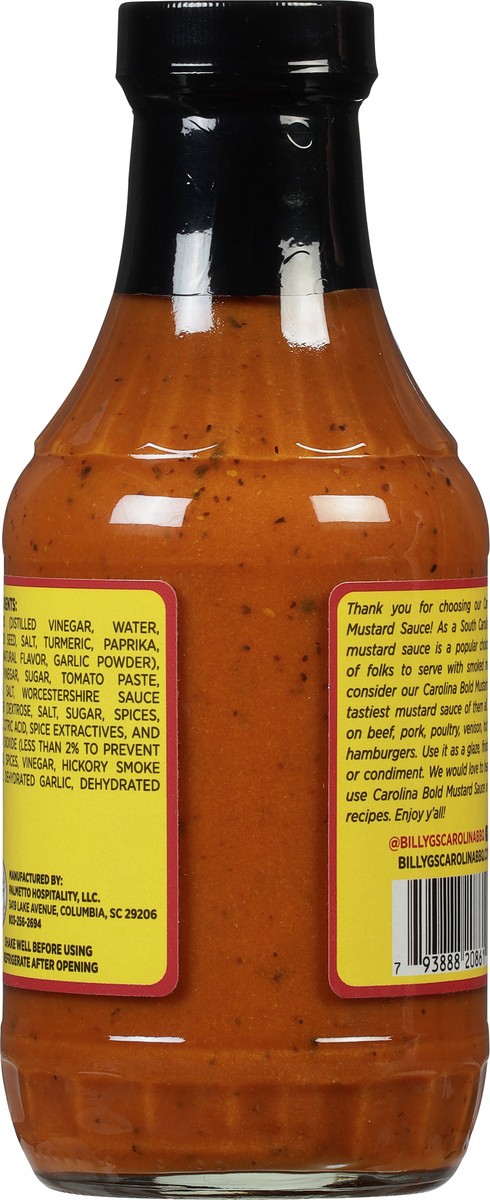 slide 4 of 9, Billy G's Carolina Bold Carolina BBQ Mustard Sauce - 16 fl oz, 16 fl oz