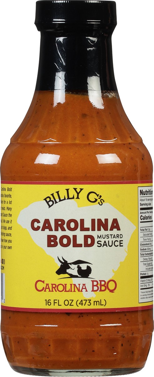 slide 2 of 9, Billy G's Carolina Bold Carolina BBQ Mustard Sauce - 16 fl oz, 16 fl oz