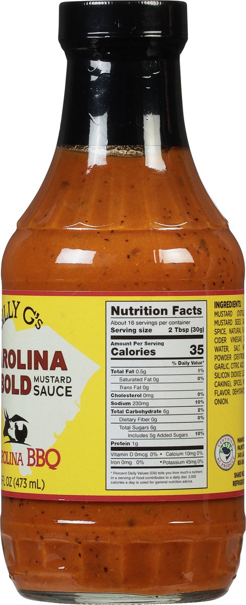 slide 6 of 9, Billy G's Carolina Bold Carolina BBQ Mustard Sauce - 16 fl oz, 16 fl oz