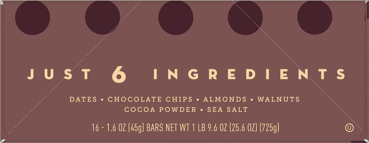 slide 3 of 9, LÄRABAR Chocolate Chip Brownie, Gluten Free Vegan Fruit & Nut Bar, 16 Ct, 16 ct; 1.6 oz