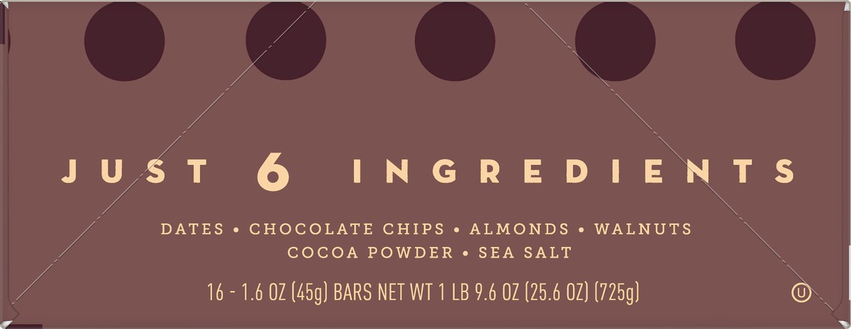 slide 4 of 9, LÄRABAR Chocolate Chip Brownie, Gluten Free Vegan Fruit & Nut Bar, 16 Ct, 16 ct; 1.6 oz