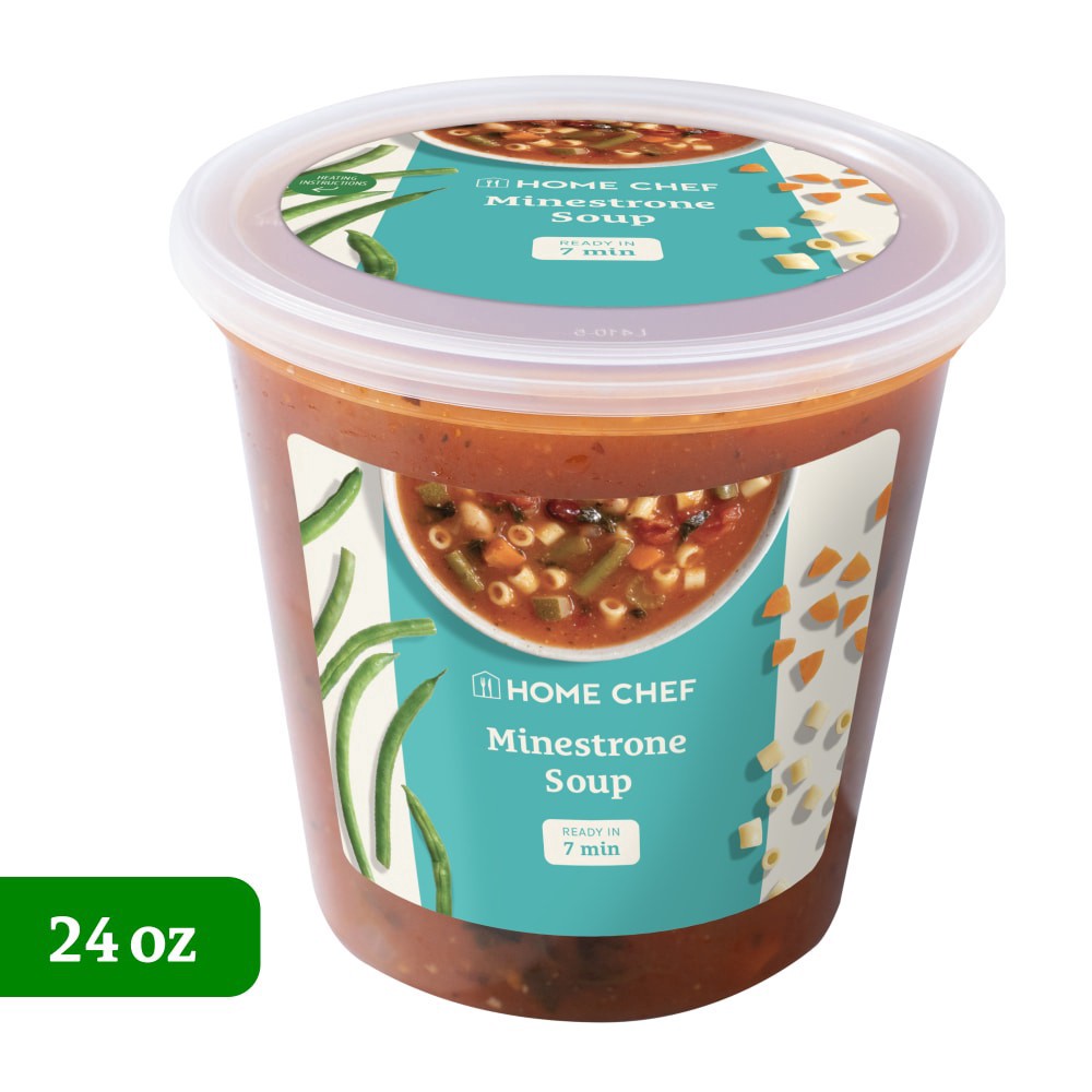 slide 1 of 3, Home Chef Minestrone Soup, 24 oz