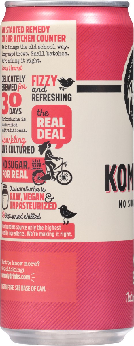 slide 5 of 12, Remedy Organic No Sugar Mixed Berry Kombucha 11 fl oz, 11 fl oz