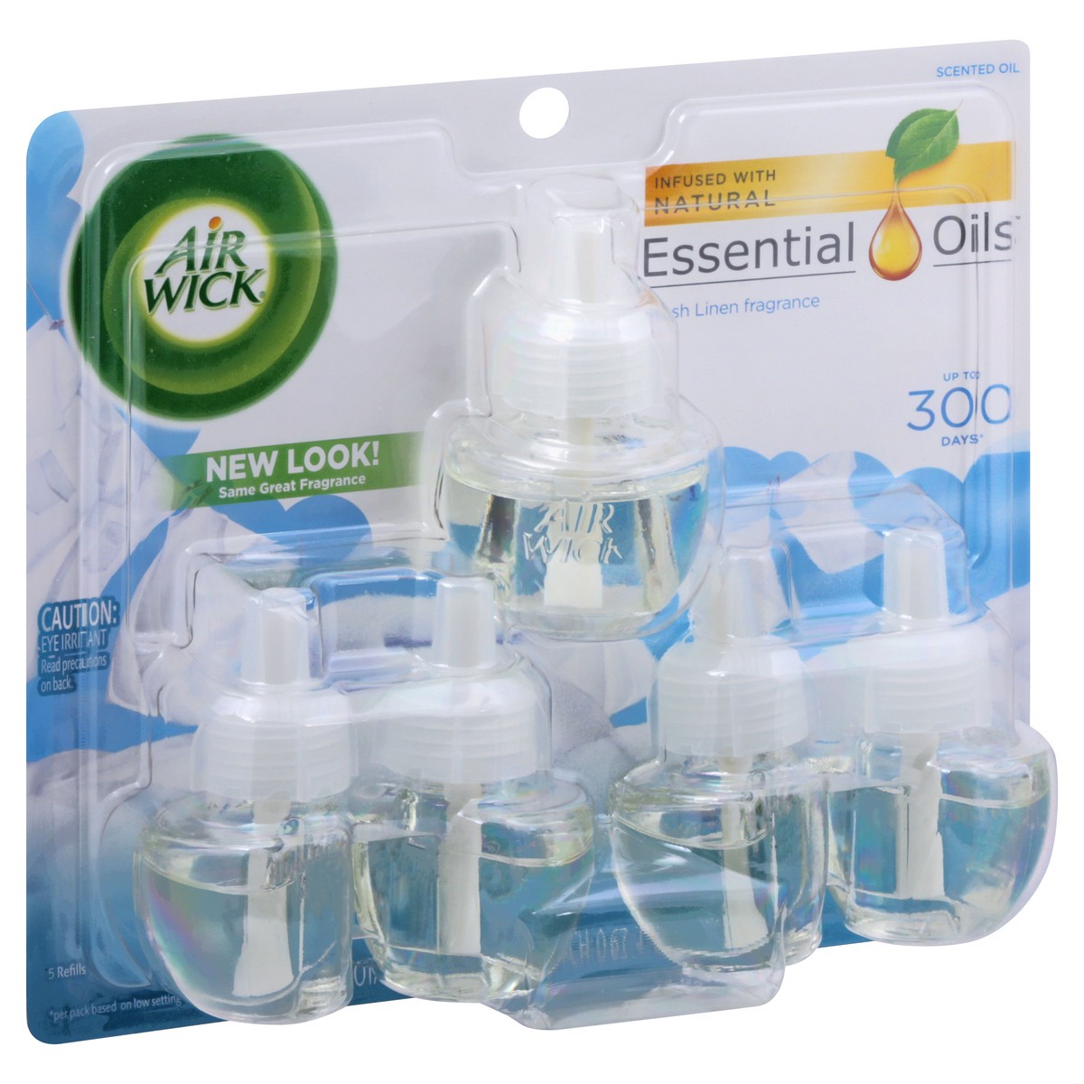 slide 5 of 9, Air Wick Essential Oils Fresh Linen Fragrance Scented Oil Refills 5 ea, 5 ct