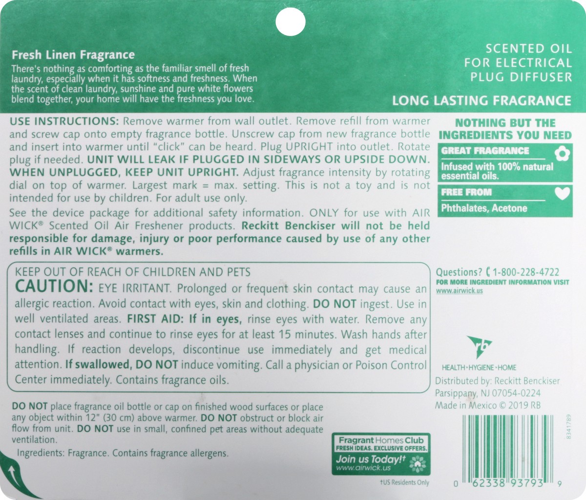 slide 7 of 9, Air Wick Essential Oils Fresh Linen Fragrance Scented Oil Refills 5 ea, 5 ct