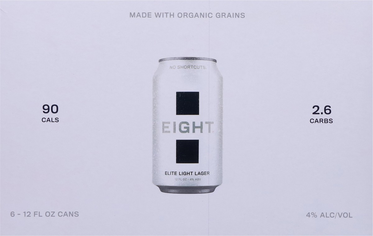slide 6 of 11, Eight Elite Light Lager Beer 6 - 12 fl oz Cans, 6 ct