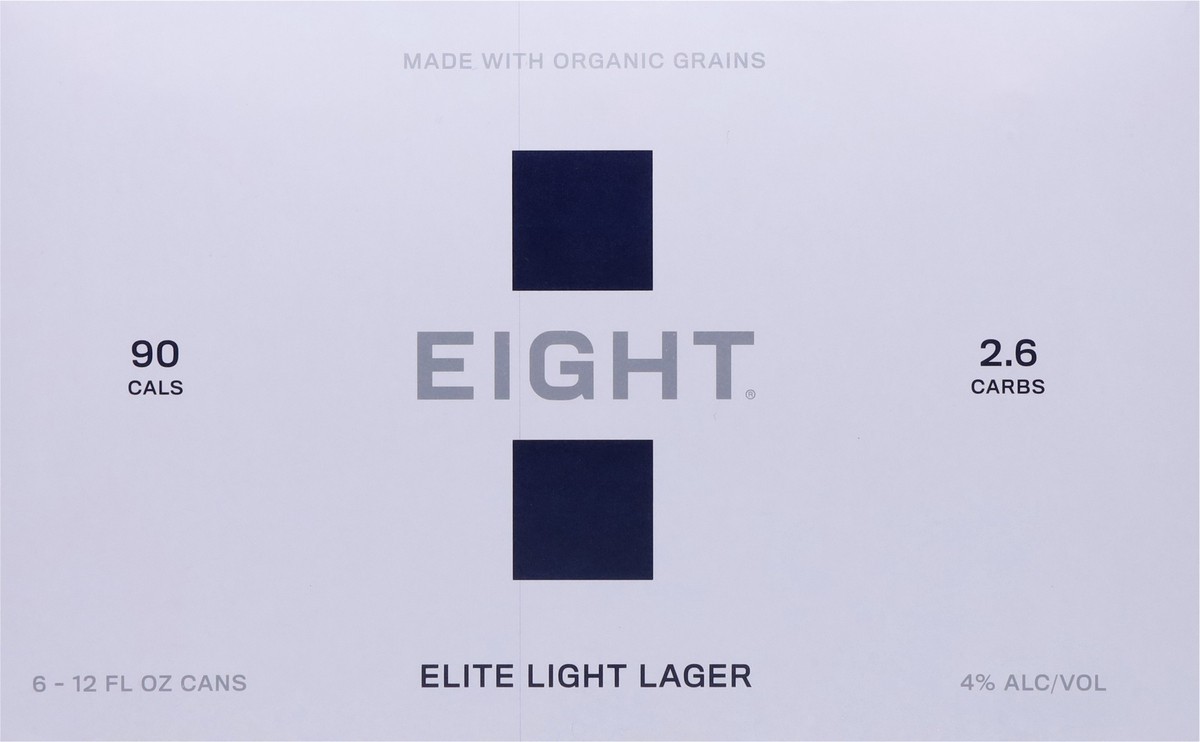 slide 5 of 11, Eight Elite Light Lager Beer 6 - 12 fl oz Cans, 6 ct