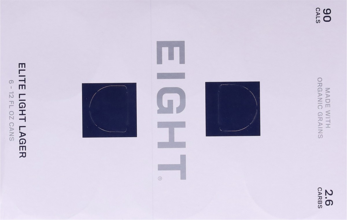 slide 11 of 11, Eight Elite Light Lager Beer 6 - 12 fl oz Cans, 6 ct