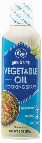 slide 1 of 1, Kroger Non Stick Vegetable Cooking Spray, 6 oz