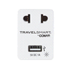 slide 6 of 9, Travel Smart Adapter Plug with USB EU, 1 ct