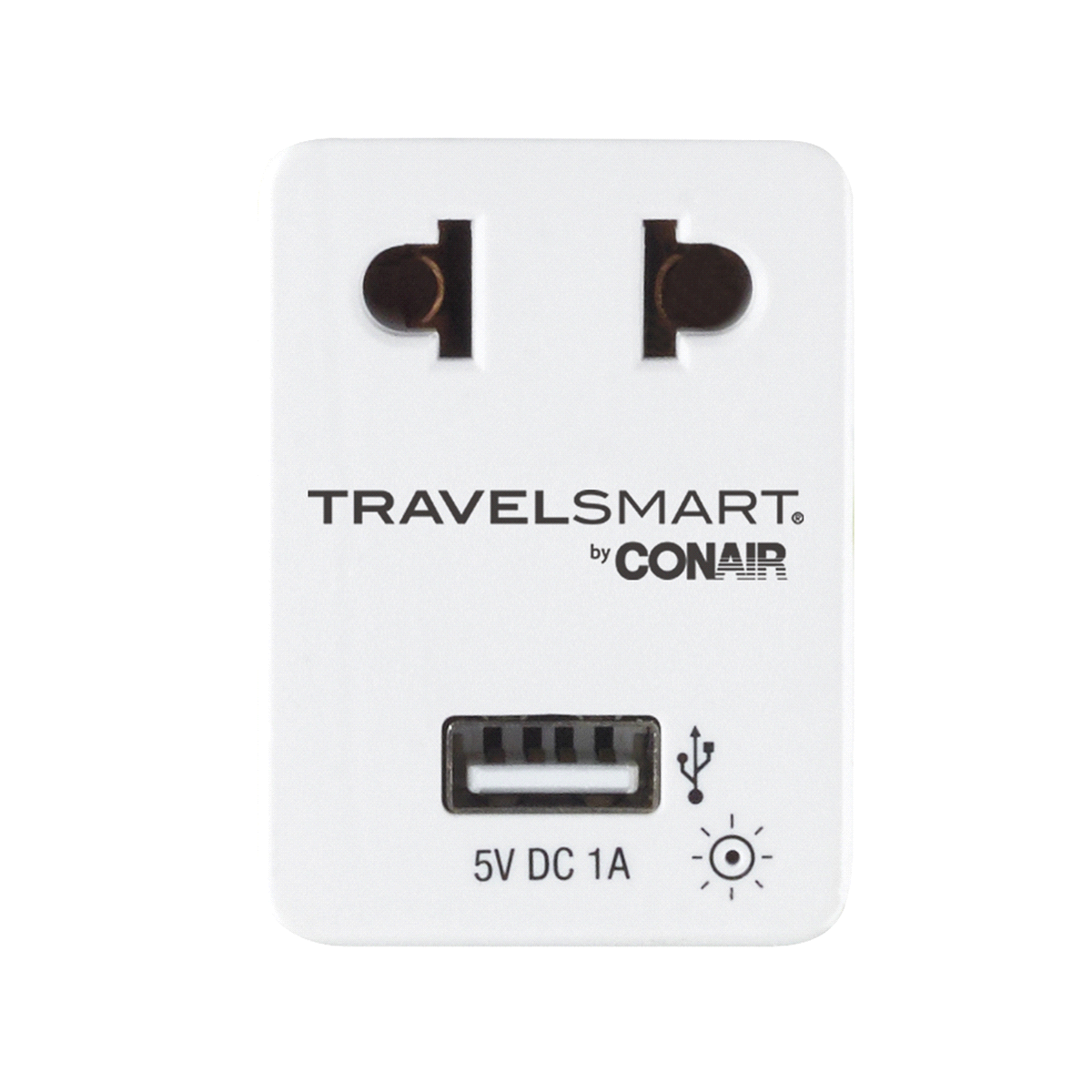 slide 9 of 9, Travel Smart Adapter Plug with USB EU, 1 ct