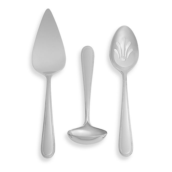 slide 1 of 1, Vera Wang Wedgwood Vera Infinity Serving Set, 3 ct