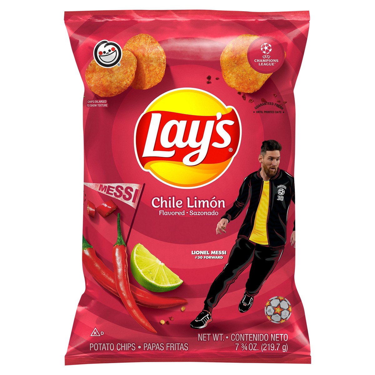 slide 1 of 5, Lay's Chile Limón Flavored Potato Chips - 7.75oz, 