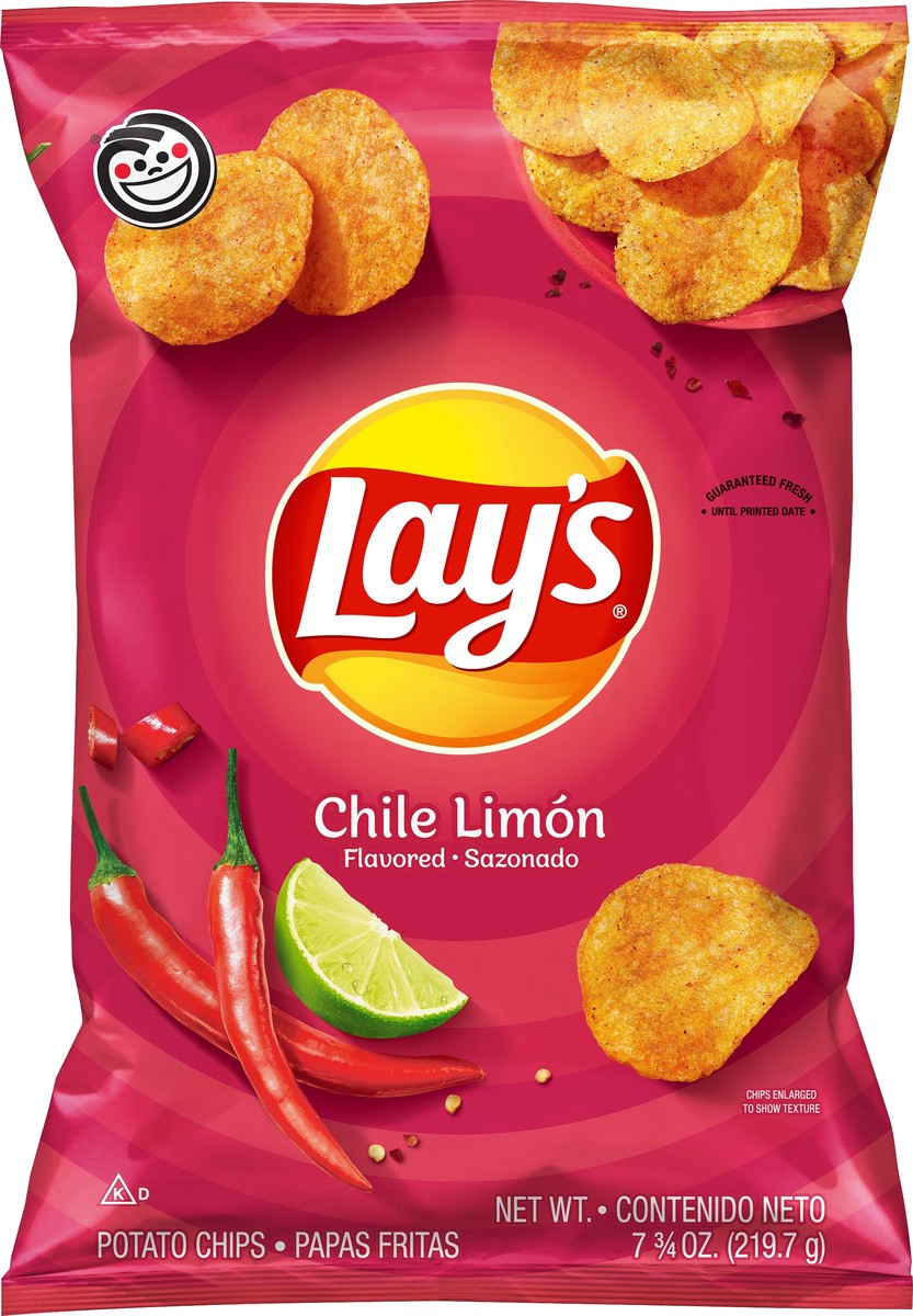 slide 1 of 1, Lay's Potato Chips, Chile Limon Flavored, 7.75 oz