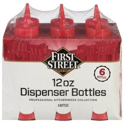 First Street Ketchup Dispenser Bottle - 6 ct; 12 oz