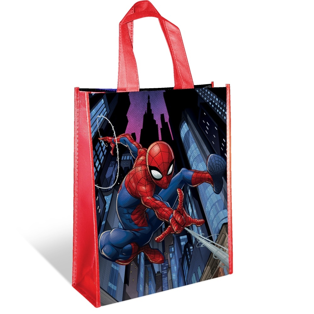 slide 1 of 1, PTI Group Spider Man Medium Non-Woven Treat Bag, 1 ct