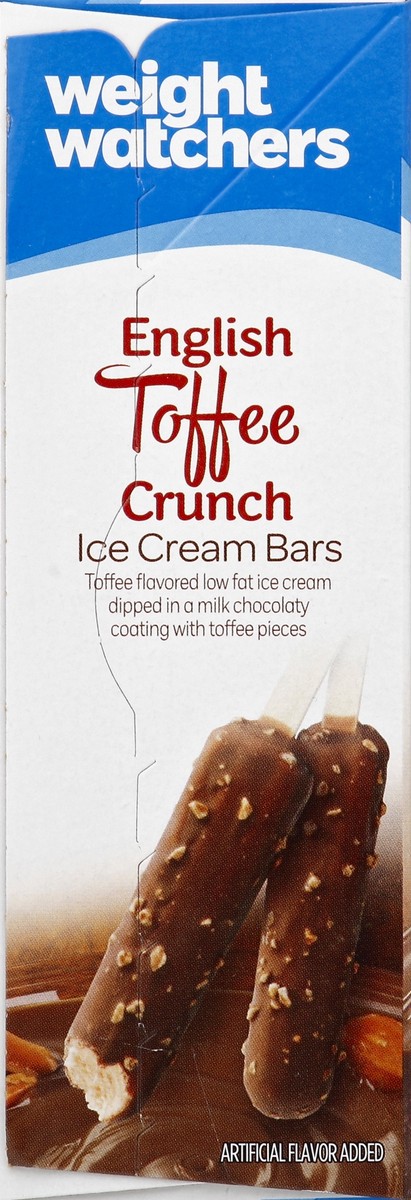 slide 3 of 4, Weight Watchers English Toffee Crunch Ice Cream Bars, 12 ct