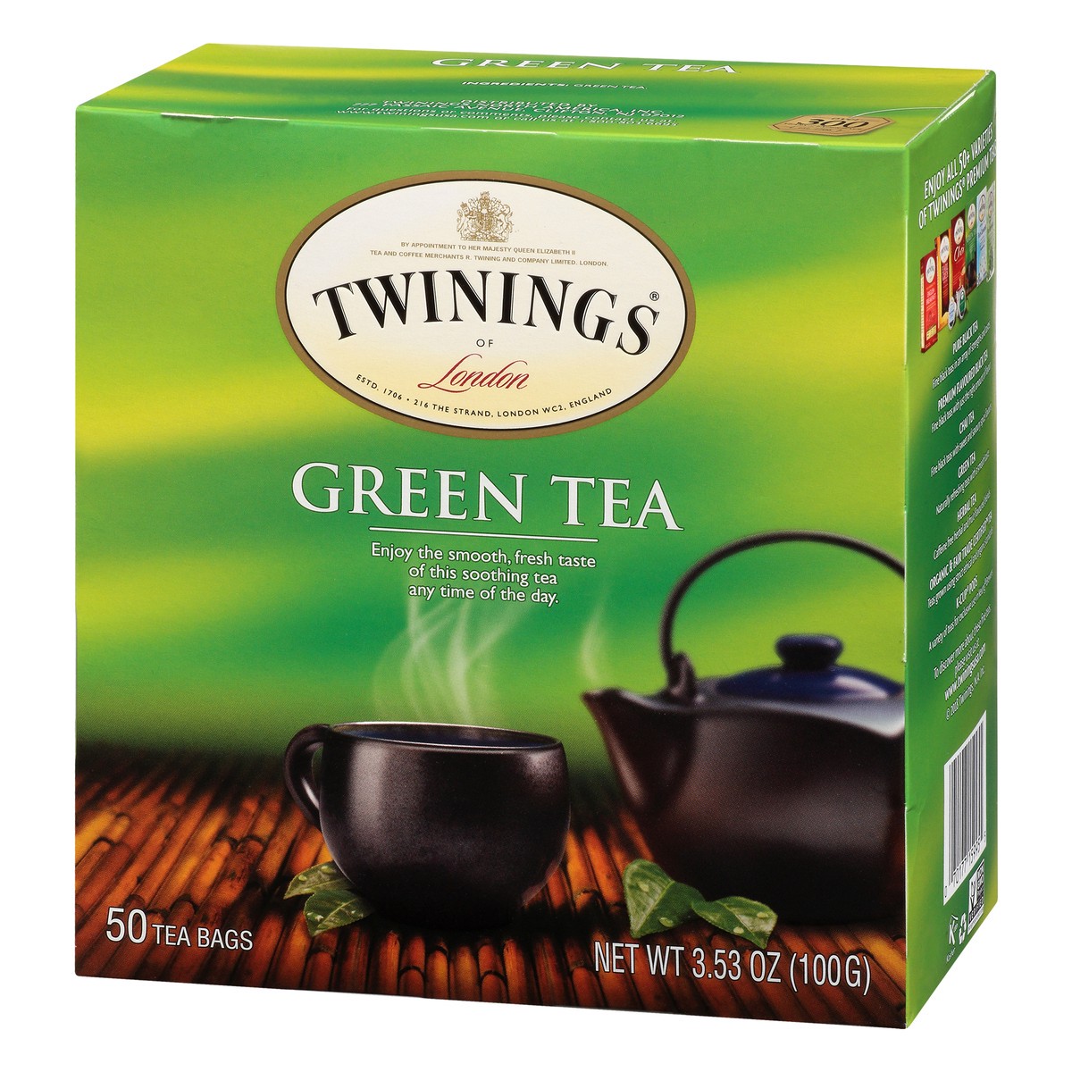 slide 3 of 9, Twinings Pure Green Tea Value Pack 50 Bags - 50 ct, 50 ct