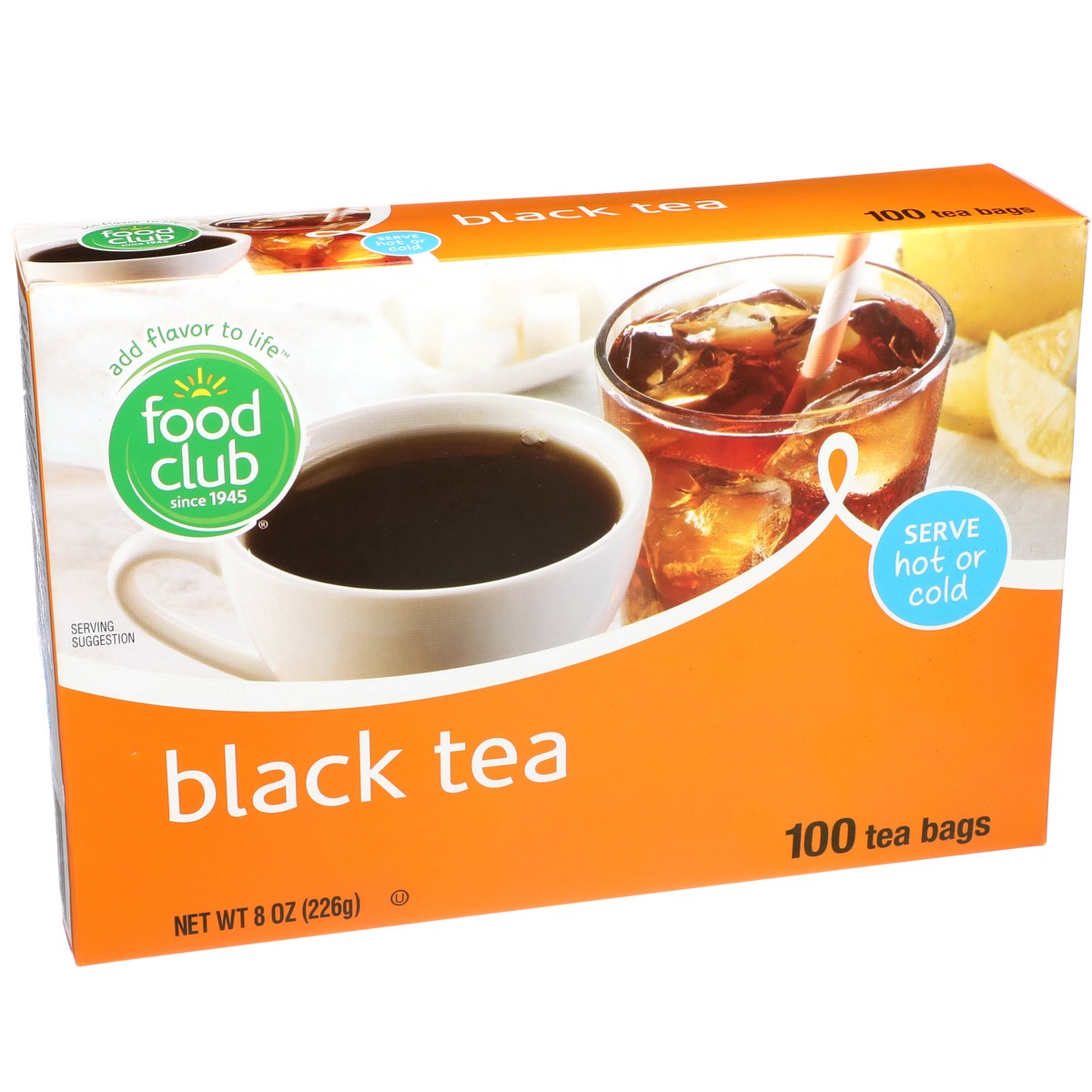 slide 2 of 8, Food Club Black Tea, Orange Pekoe & Pekoe Cut, Dual Flow Bags, 100 ct