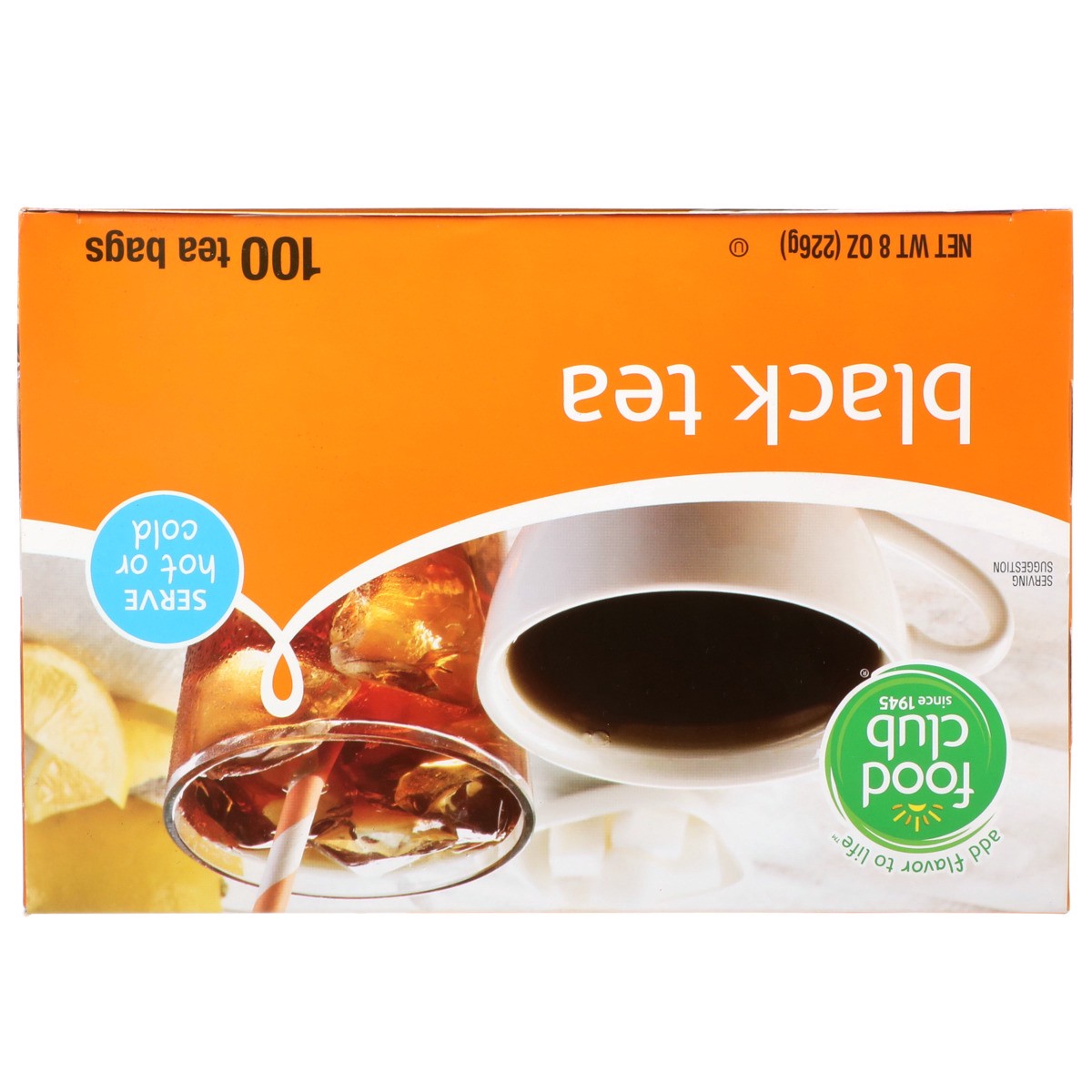 slide 8 of 8, Food Club Black Tea, Orange Pekoe & Pekoe Cut, Dual Flow Bags, 100 ct