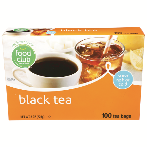 slide 1 of 1, Food Club Black Tea Bags, 100 ct