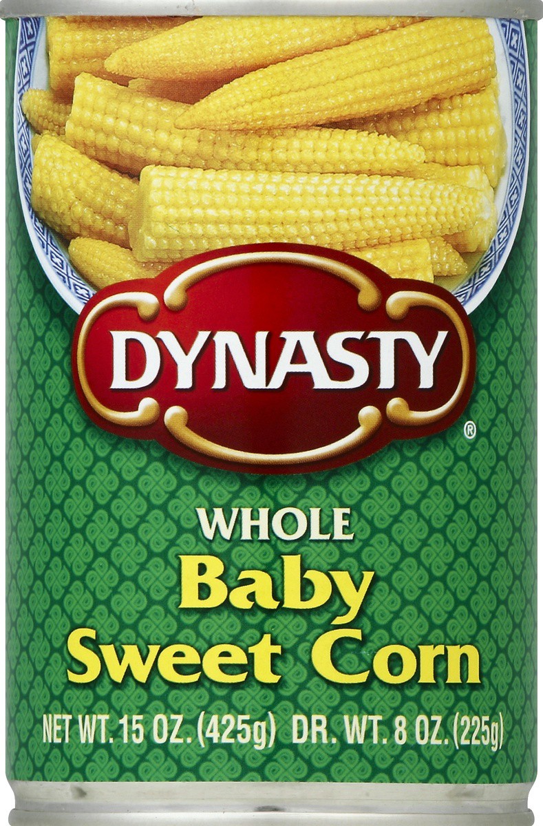 slide 2 of 2, Dynasty Corn Whole Baby Sweet, 15 oz