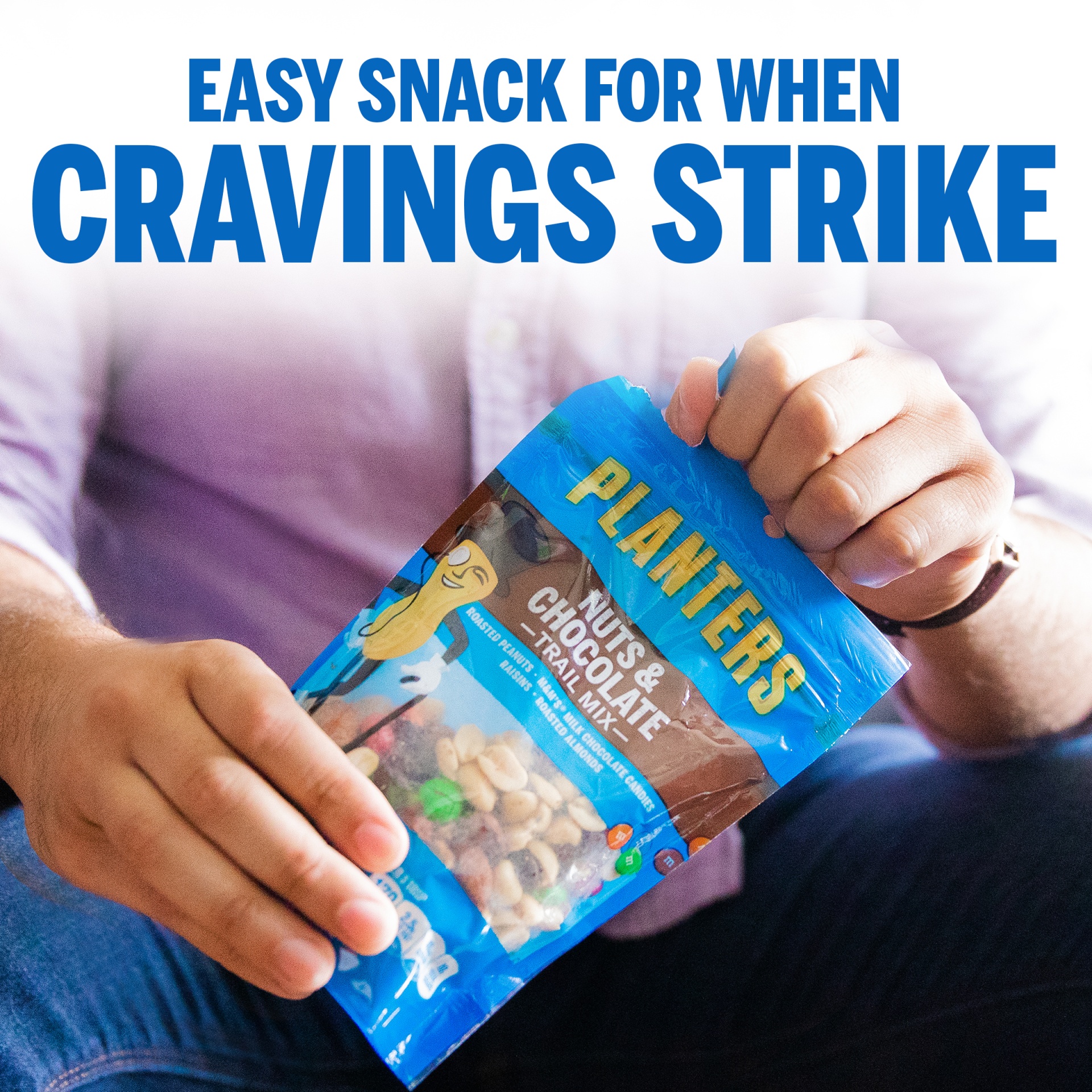 Planters Nuts & Chocolate Trail Mix with Roasted Peanuts, M&M Chocolatedies, Raisins & Roasted