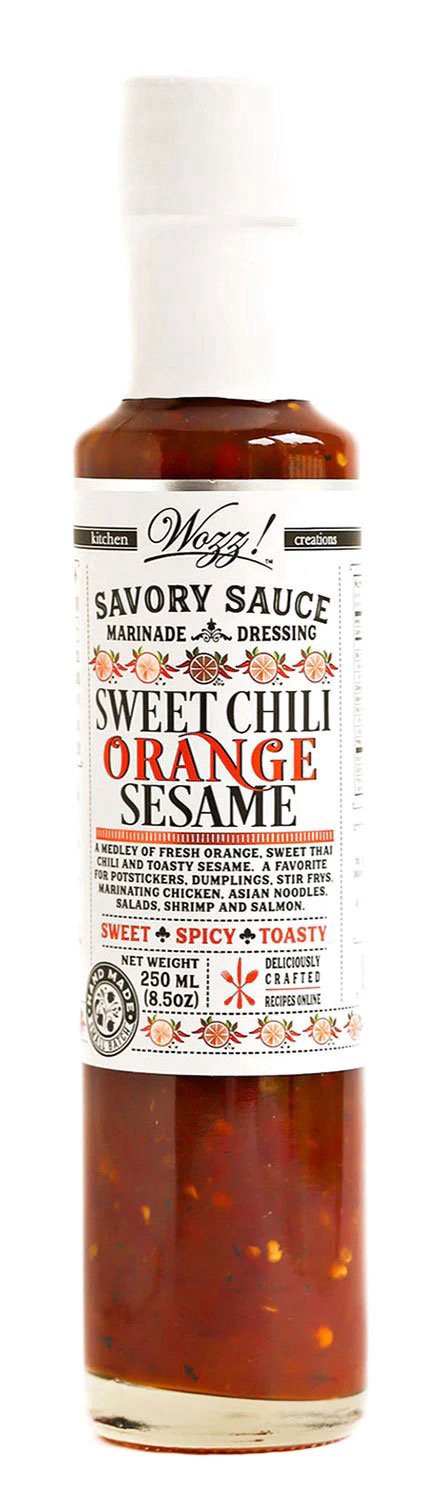 slide 1 of 1, Wozz! Sweet Chili Orange Sesame Sauce, 8.5 oz